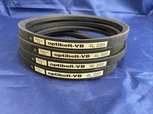 Optibelt 4L220 Classic V Belt 22” fraccional HP correa de transmisión ligera (lote de 4) - Imagen 1 de 4