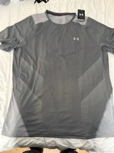Under Armour UA 1365239-012 Men's Sz XXL Heat Gear Fitted Blue T-Shirt - Picture 1 of 11