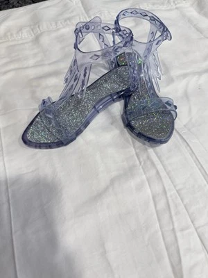 Sandalias de gelatina Elsa Frozen de Disney para niñas - azul claro, (aproximadamente talla) Foto 1 de 4