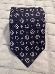 Brooks Brothers “346” Blue With Small Diamond Squares Silk Tie Made in USA - Picture 1 of 10