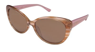 NUEVO ISAAC MIZRAHI 30228 GAFAS DE SOL PLÁSTICO BR MUJER BORDE COMPLETO OJO DE GATO MARRÓN Foto 1 de 4