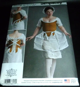 18th Century Outlander Corset Shift Panniers Costume Sewing Pattern 14-22 LARP - Picture 1 of 3