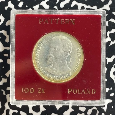 1977 Poland Henryk Sienkiewicz 100 Zlotych In Plastic Case Lot#OV1572 Silver! - Image 1 of 2