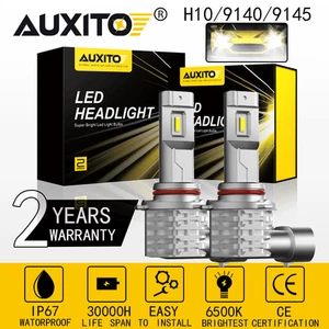 AUXITO 9140 9145 H10 Fog Light Driving DRL LED Bulbs 6500K Xenon White M4 EOB 2X - Foto 1 di 10