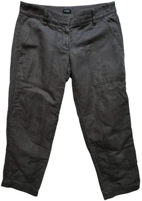 Pantalones cortos para mujer J.Crew City Fit mezcla de lino frente plano talla 2 bolsillos grises Foto 1 de 4