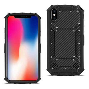 Reiko Apple iPhone X Carbon Fiber Hard-Shell Case in Black - Picture 1 of 4