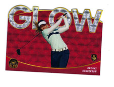 BROOKE HENDERSON 2021 SUPER GLOW SPORTS INAUGURAL GLOW DIE-CUT CRACKED ICE 1/1