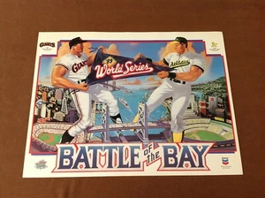 1989 MLB Battle of The Bay World Series Poster, SF Giants, Oakland A's - Bild 1 von 12