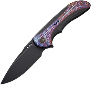 New We Knife Co Ltd Equivik Framelock Flame WE23020-2 - Picture 1 of 6