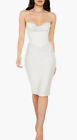 New House Of Cb Myrna Satin Corset Dress In Ivory Size L Plus $269