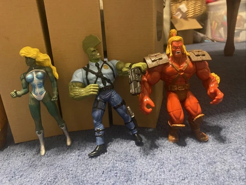 Savage Dragon / She Dragon / Barbaric Action Figure 1995 Playmate's Loose as Is Cover