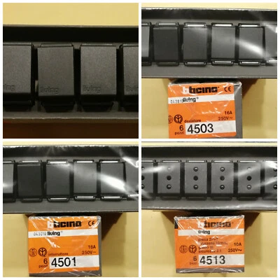 NEW ORIGINAL STOCK N.6 4505 4501 4513 4500 4503 4519 BTICINO LIVING CLASSIC