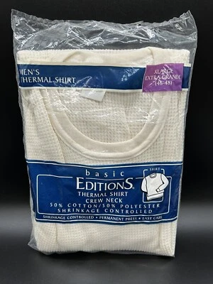 Camisa Térmica Vintage Ediciones Básicas Cuello Redondo Para Hombre X Grande (46-48) ¡Nueva! Foto 1 de 2