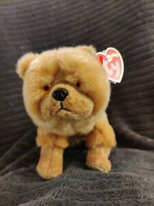 TY 2000 Beanie Baby Dog - Zodiac Collection Chow Chow - Perfect - NWT