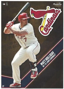 MATT HOLLIDAY FATHEAD TRADEABLES ST LOUIS CARDINALS LOGO REMOVABLE DECAL 2015 27 - Picture 1 of 3