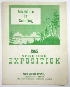Vintage Boy Scout Expo Kern County Fairgrounds Scouting Adventure Program 1965 - Picture 1 of 5