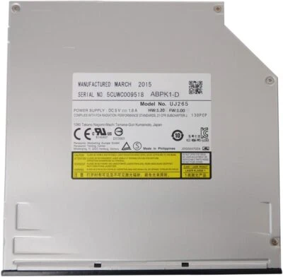 Unidad de grabadora SATA interna UJ265 12,7 mm Bluray Burner BDXL DVD CD ranura para computadora portátil Foto 1 de 4