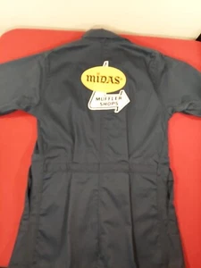 Chaqueta de laboratorio Midas Muffler Shop azul para hombre 40 Jack Salkin uniforme Co - Imagen 1 de 14