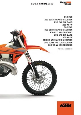 KTM Service Workshop Shop Repair Manual Book 2025 300 EXC SIX DAYS EU - Image 1 of 4