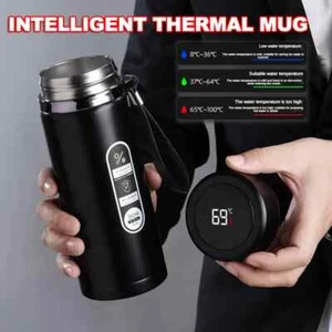 Botella Termo de Acero Inoxidable 500Ml-1Litro con Pantalla LED de Temperatura Sus304 - Imagen 1 de 18
