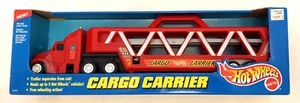 Hot Wheels Cargo Carrier Red Transport Truck & Carry Case Mattel 1996 NIB - Picture 1 of 3