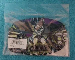 Halloween Horror Nights BEETLE JUICE Face Mask Universal Studios 2020 NEW - Picture 1 of 2