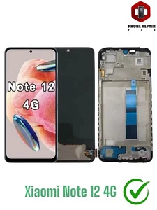 Do Xiaomi Note 12 4G Wyświetlacz Ekran dotykowy Z ramką Komplet✅ - Zdjęcie 1 z 3