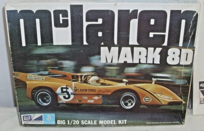 MPC McLAREN MARK 8D RACE CAR MODEL KIT 1:20 BOXED 1-3014 - Image 1 of 4