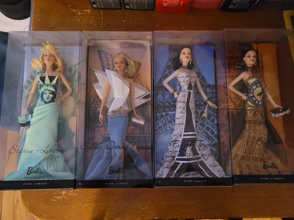 Barbie Landmark Collection Eiffel Tower, Opera House, Big Ben, Statue of Liberty - image 1 of 1