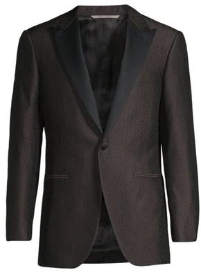 Chaqueta de cena negra Canali “JACQUARD” talla US 42/EU52 precio de venta sugerido por el fabricante $1895 Foto 1 de 4