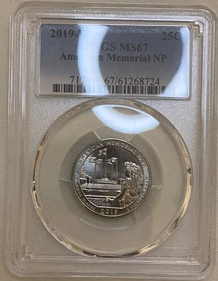 2019-W American Memorial Quarter PCGS MS67 - Image 1 of 4