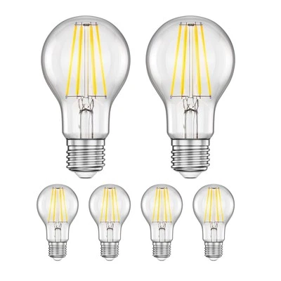 6x Bombilla LED E27 A60 blanca (4000 K) 7,3 W 1020lm Regulador de intensidad de - Imagen 1 de 4