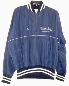 Penn State Nittany Lions Nylon Windbreaker Jacket Vintage Felco Union Made USA L - Picture 1 of 12