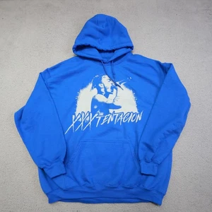 XXXTentacion Sudadera con Capucha Para Hombre Grande Azul Gráfico Pullover Rap Hip Hop Sudadera 2022 - Imagen 1 de 13