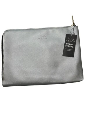 Scout Zip File Tech Case NWT Silver/Gold - Image 1 of 4