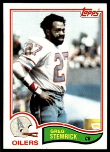 1982 Topps Greg Stemrick Houston Oilers #106