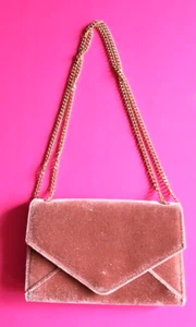Barney's New York Blush Colored Velvet Purse/Wallet - Picture 1 of 8