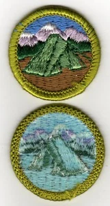 Camping (Green Brd.) Insignia de mérito tipo H, versión trasera azul (1972), ¡como nueva! - Imagen 1 de 1