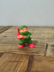 1986 Soma Rubber Ninja Karate Kung Fu Mini Figure Green Vintage Collectable - Bild 1 von 6