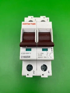 Contactum C1002SW 100A Double Pole Main Switch Isolator - Picture 1 of 4
