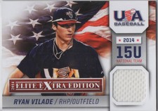 2014 Elite Extra Edition USA Baseball 15U Game Jerseys #13 Ryan Vilade
