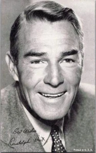 RANDOLPH SCOTT MOVIE ACTOR 1898-1987 ref: MCTBK 0067 - Picture 1 of 1
