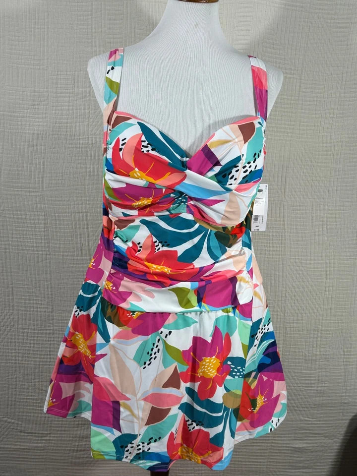 Traje de baño mujer Liz Claiborne talla grande 20W,24W Foto 1 de 4