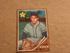 1962 Topps Baseball Card #156 Merritt Ranew Original Houston Colts Card - EX -