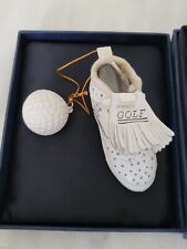 Golf Ball and mini pro Golf leather Tennis Shoe  Christmas Ornament