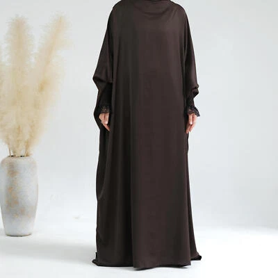 Vestido hijab feminino muçulmano Eid oração modesto islâmico capa completa Kaftan Dubai Abaya - Imagem 1 de 4