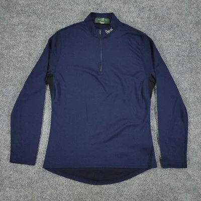 Camisa Orvis Mujer Pequeña Azul Ropa Activa Exterior 1/4 Cremallera Manga Larga Top Elástico Foto 1 de 4
