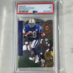 1994 SP Foil Die-Cut #3 Marshall Faulk Indianapolis Colts RC Rookie PSA 7 NM HOF - Bild 1 von 3