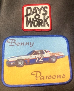 Parche de carreras NASCAR Benny Parsons del 78 de colección planchado, más días sin trabajo bordado - Imagen 1 de 4