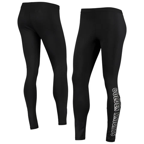 Women's G-III Sports by Carl Banks Black Vegas Golden Knights Stadium Leggings Cover